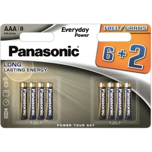 Батарейка Panasonic Everyday Power лужна AAA блістер, 8 шт., LR03REE/8B2F UA